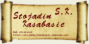 Stojadin Kasabašić vizit kartica